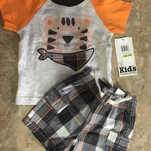 NWT Baby boy shirt and shorts set